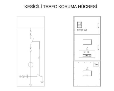 B?y?k Kesicili trafo koruma hücresi resmi