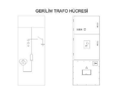 B?y?k Gerilim trafo hücresi resmi